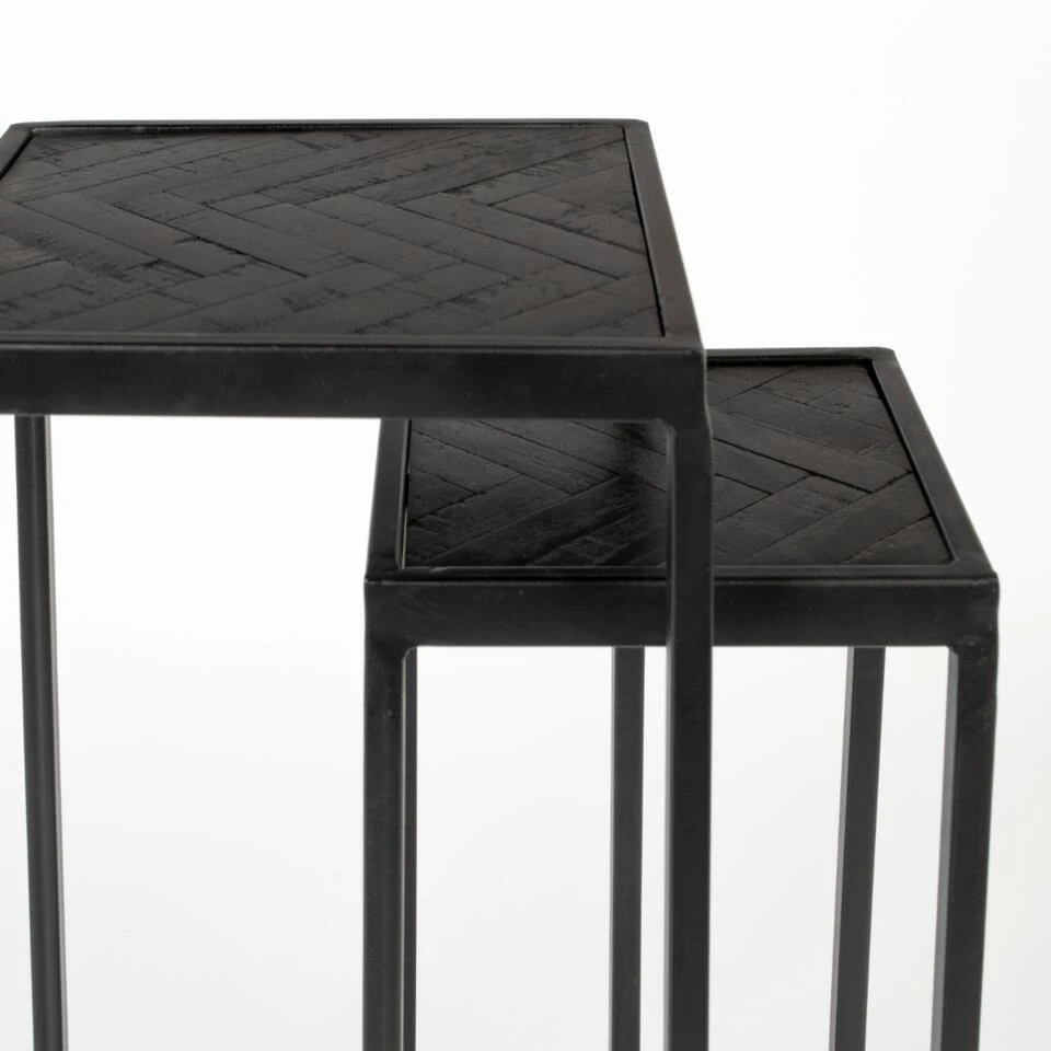 Puur Mäki Plantentafel Set - Hout - Zwart - Afbeelding 3