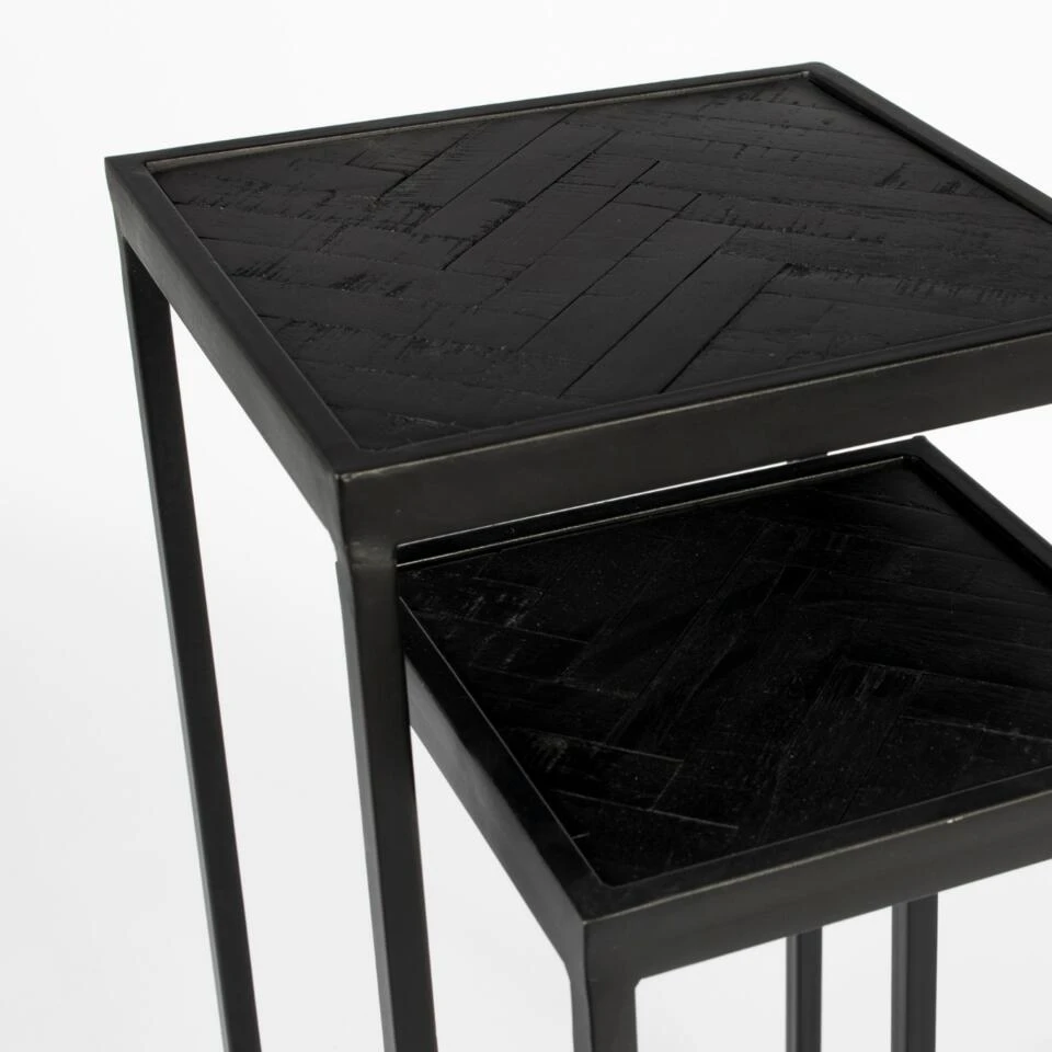 Puur Mäki Plantentafel Set - Hout - Zwart - Afbeelding 4