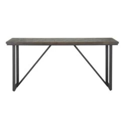 Sidetable Cleo Teakhout 170x40 - 40x170x80 Cm - Teakhout - Bruin