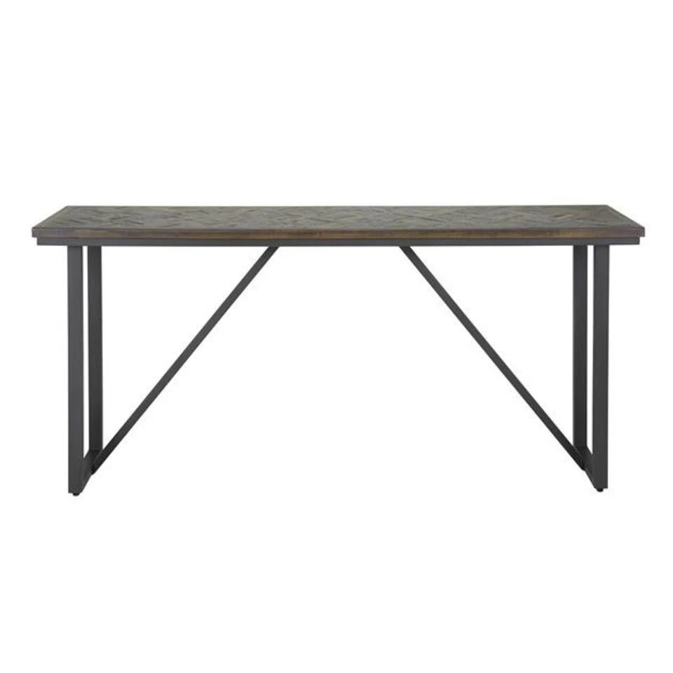 Sidetable Cleo Teakhout 170x40 - 40x170x80 Cm - Teakhout - Bruin