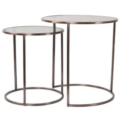 Duarte Bijzettafel Set - Glas - Transparant