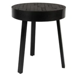 Puur Sauda Bijzettafel 45cm - Hout - Zwart