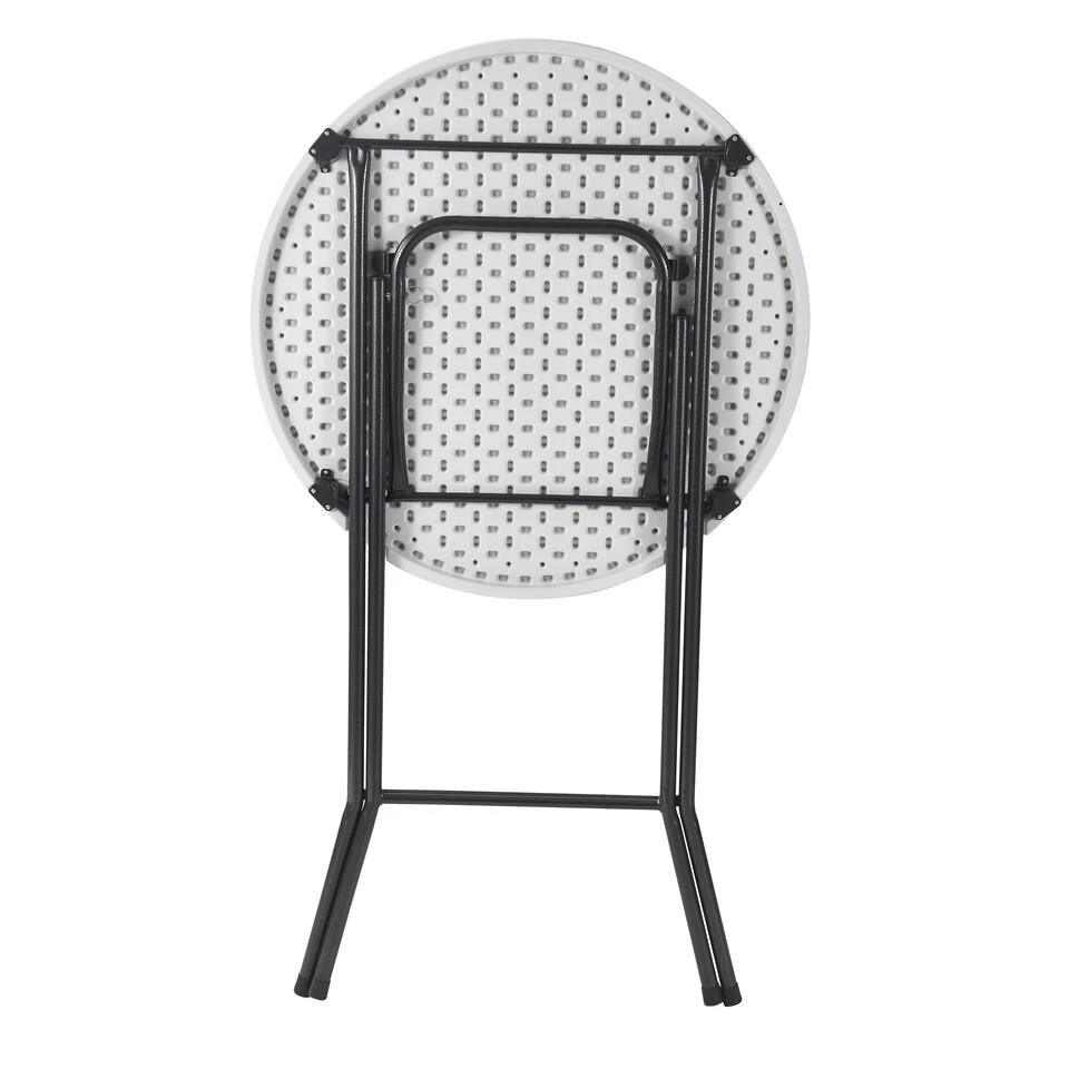 ERRO Statafel Ø80x110cm - Wit/grijs - Afbeelding 2