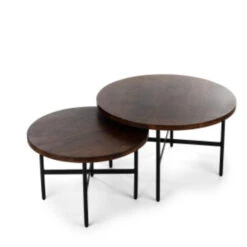 Hoyz Collection - Salontafel B370 Walnoot - 75x75x44