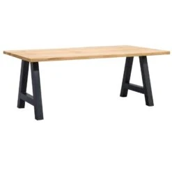 UMIX Eettafel Houston A-poot - 75x180x90 Cm - Eiken/zwart