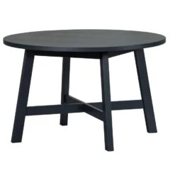 WOOOD Eetkamertafel Benson - Matzwart - 74x120 Cm