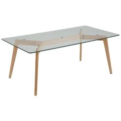 Beliani Salontafel HUDSON - Transparant Glas