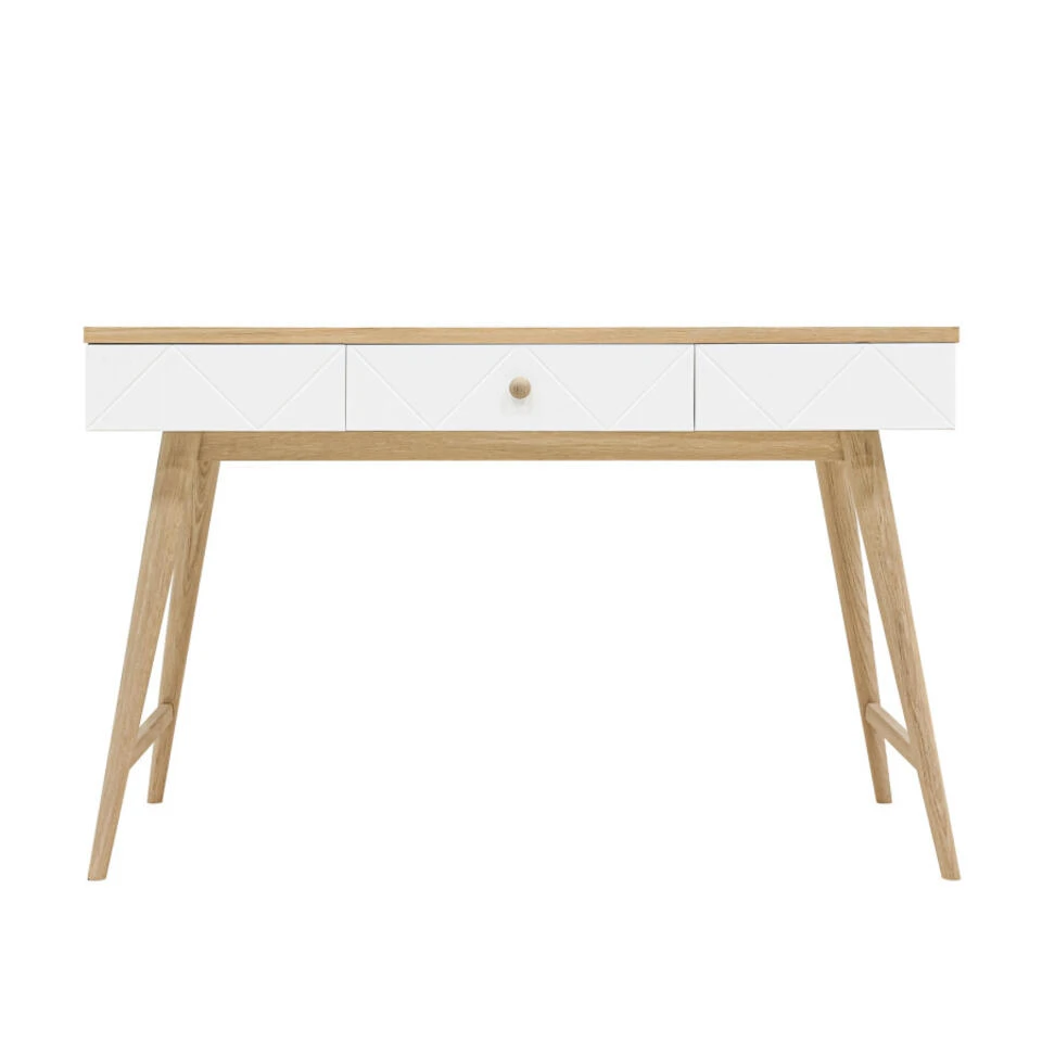 Bopita Paris Bureau - Wit/Eiken - Afbeelding 4