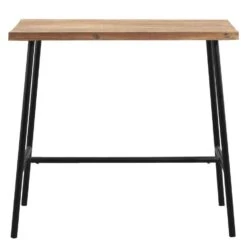 Bartafel Jimmy - Zwart/naturel - 105x60x110 Cm