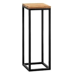 Plantentafel Gijs - Naturel/zwart - 70x25x25 Cm