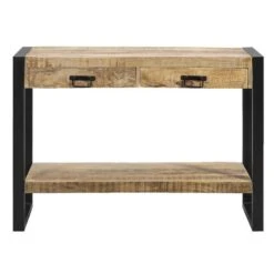 Sidetable Scott - Metaal/hout -78x105x36 Cm