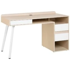 Beliani Bureau CARACAS - Wit Mdf