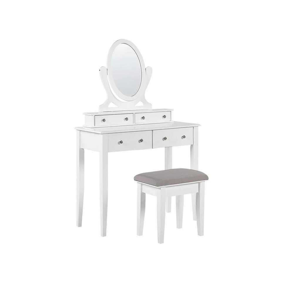 Beliani Kaptafel LUNE - Wit Mdf