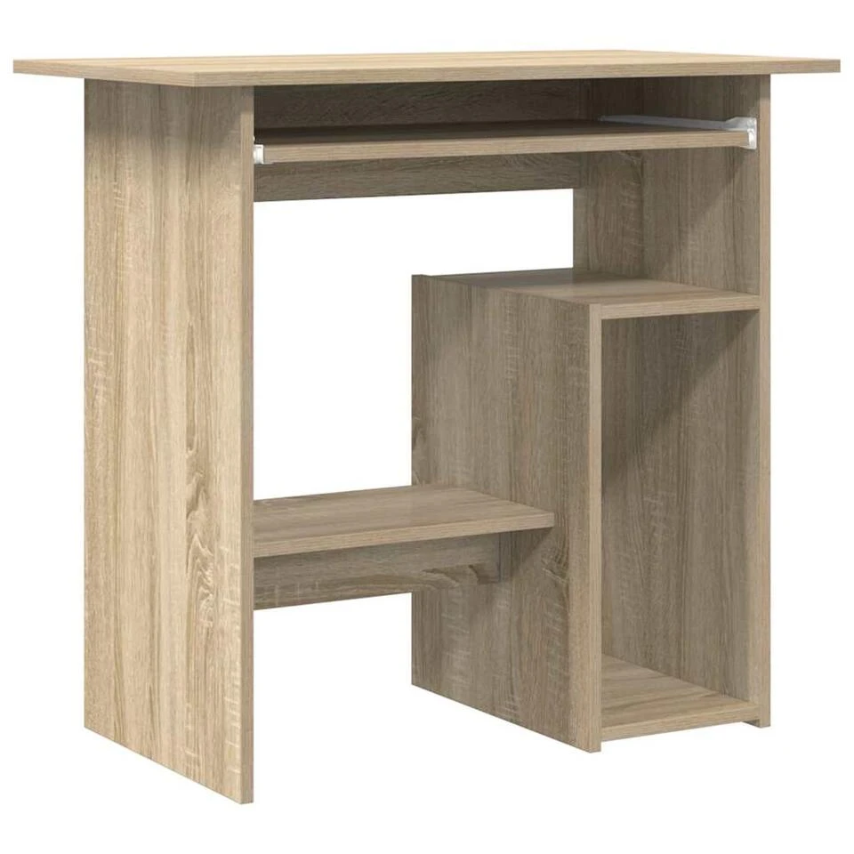 VidaXL Bureau 80x45x74 Cm Spaanplaat Sonoma Eikenkleurig