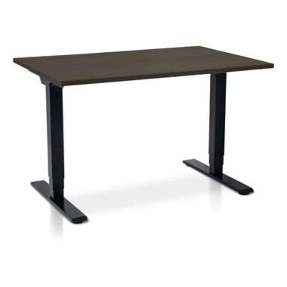 MRC COMFORT Elektrisch Zit Sta Bureau - 120x80 - Bruin Eiken