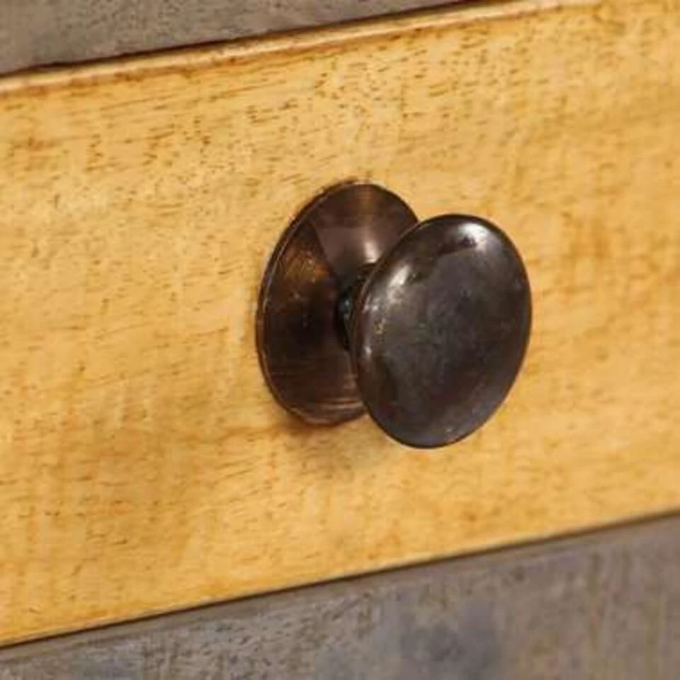 VidaXL Wandtafel Vintage Stijl 118x30x80 Cm Massief Hout - Afbeelding 2