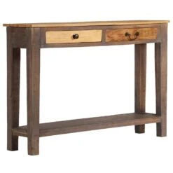 VidaXL Wandtafel Vintage Stijl 118x30x80 Cm Massief Hout