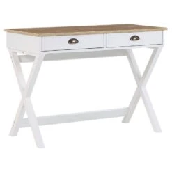 Beliani Bureau EKART - Wit Vezelplaat