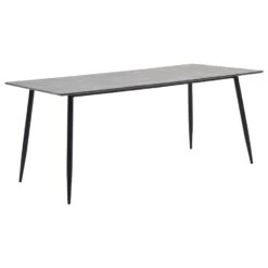 VidaXL Eettafel 180x90x75 Cm MDF Grijs