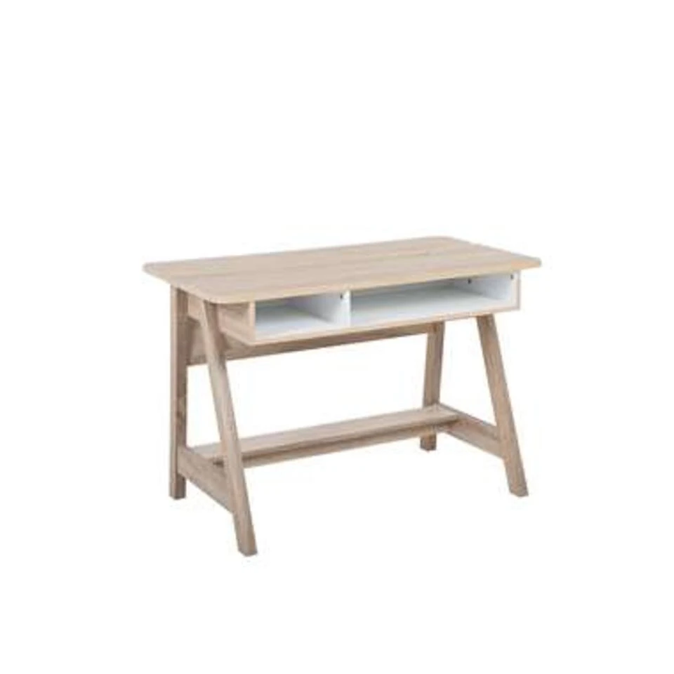 Beliani Bureau JACKSON - Wit Mdf, Spaanplaat - Afbeelding 3