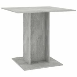 VidaXL Eettafel 80x80x75 Cm Spaanplaat Betongrijs