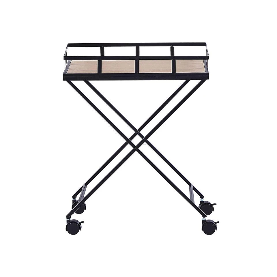 Beliani Keukentrolley LEOTI - Zwart Metaal - Afbeelding 4