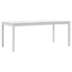 VidaXL Eettafel 180x90x73 Cm Grenenhout Wit