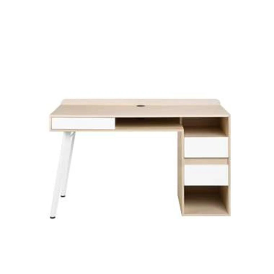 Beliani Bureau CARACAS - Wit Mdf - Afbeelding 4