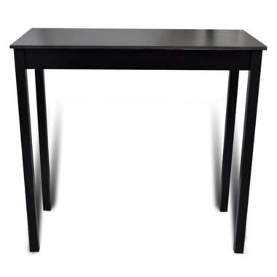VidaXL Bartafel 115x55x107 Cm MDF Zwart - Afbeelding 3