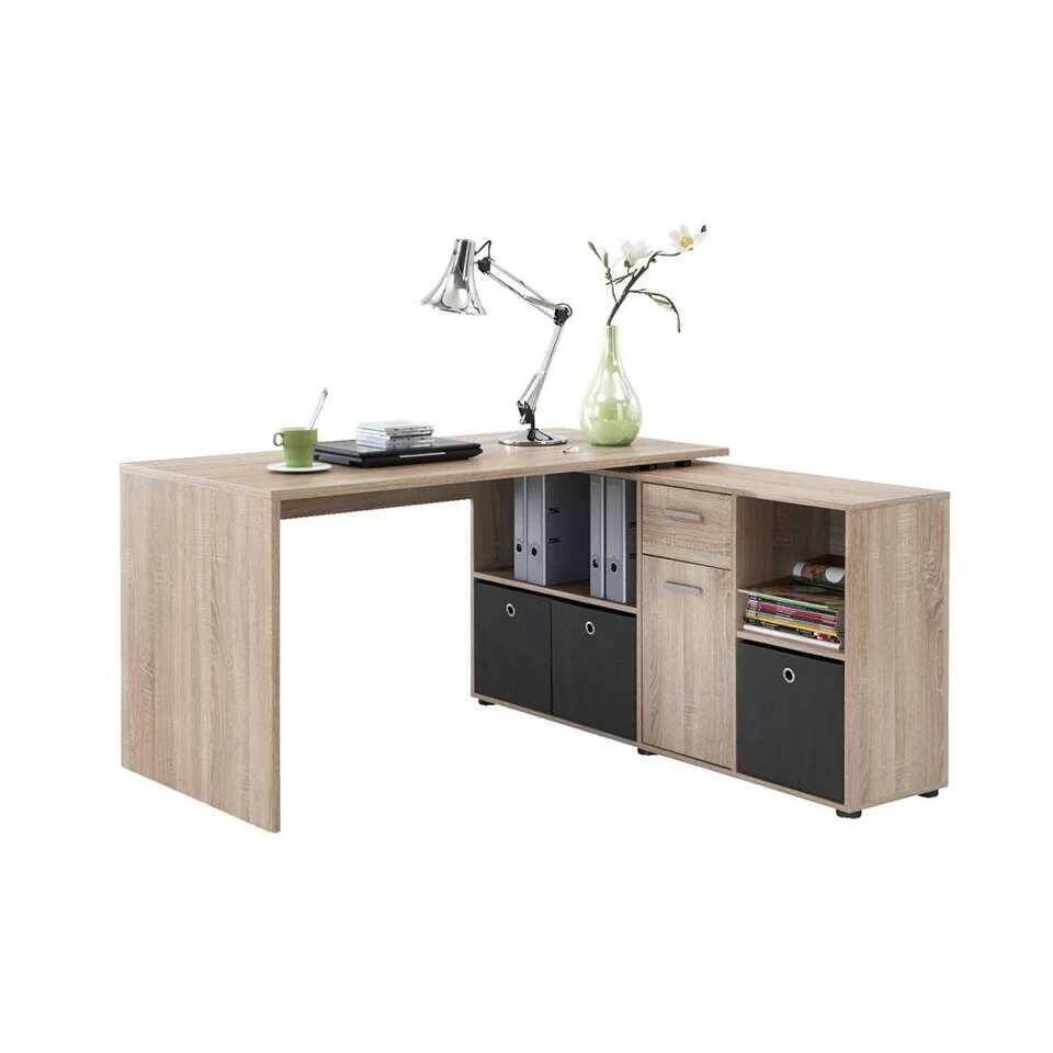 Hoekbureau Lex - Eiken - 66,5x136x74 Cm