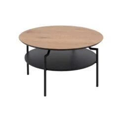 Salontafel Soto - Eikenkleur - Ø80 Cm