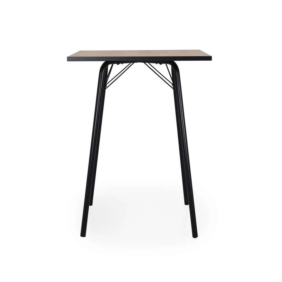 Tenzo Bartafel Flow - Eiken/zwart - 105x80x80 Cm - Afbeelding 2