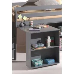 Vipack Bureau Voor Pino Halfhoogslaper - Grijs - 72x94x68 Cm