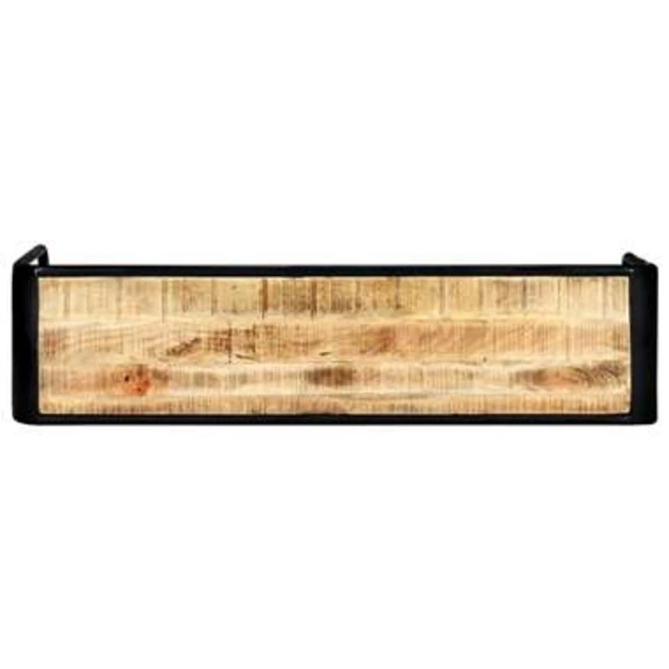 VidaXL Wandtafel 140x35x76 Cm Massief Ruw Mangohout - Afbeelding 3