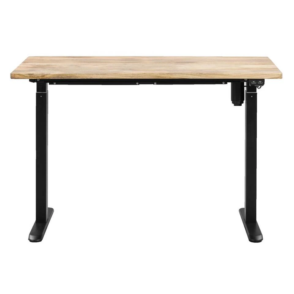 Bureau Homeworx Zit/sta Elektrisch Verstelbaar – Mangohout/zwart - 75/118x120x70 Cm - Afbeelding 2
