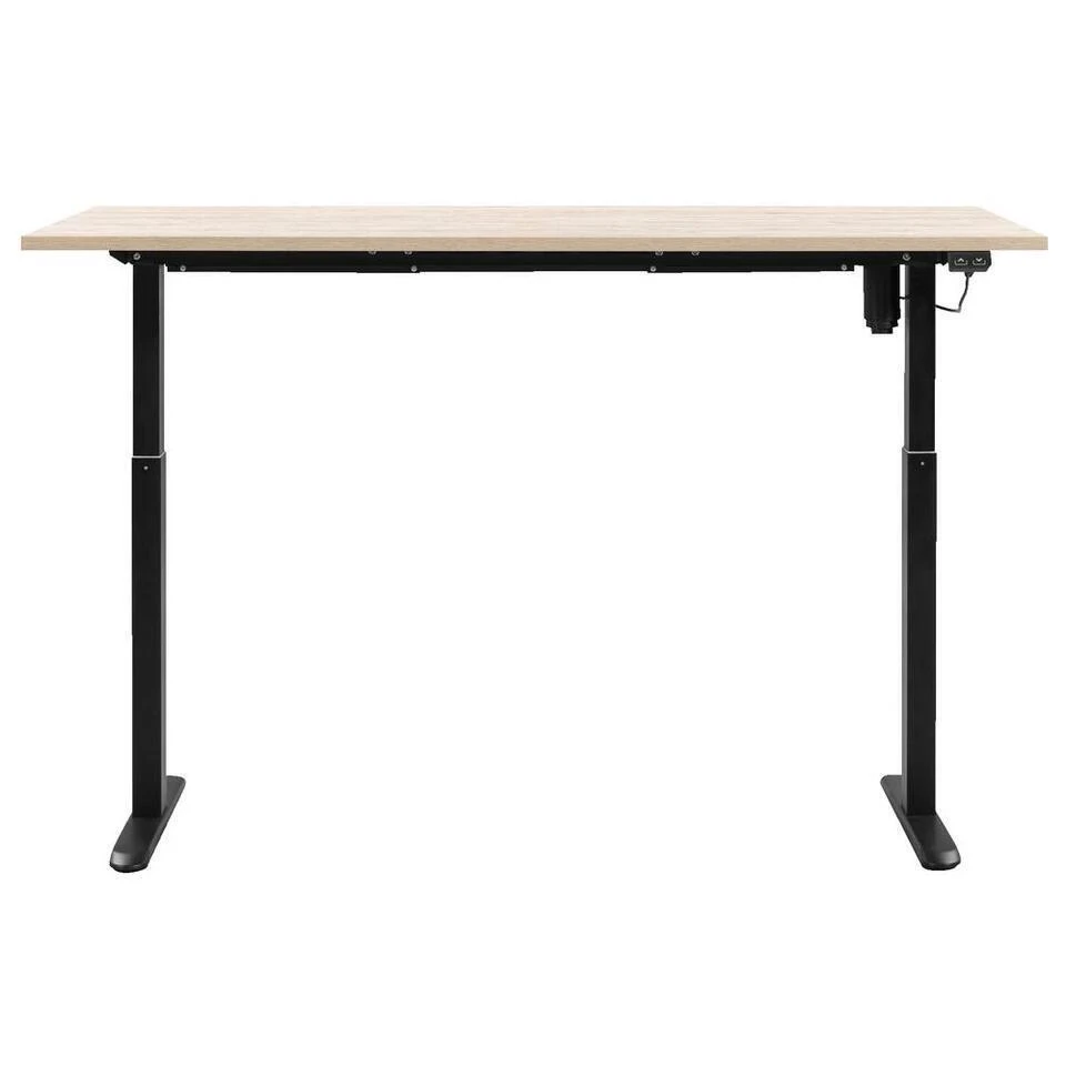 Bureau Homeworx Zit/sta Elektrisch Verstelbaar – Eikenkleur/zwart - 75/118x160x80 Cm - Afbeelding 4