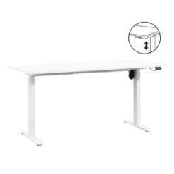 Bureau Homeworx Zit/sta Elektrisch Verstelbaar – Wit/wit - 75/118x160x80 Cm
