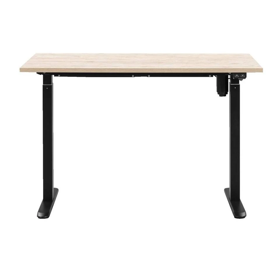 Bureau Homeworx Zit/sta Elektrisch Verstelbaar – Eikenkleur/zwart - 75/118x120x70 Cm - Afbeelding 2