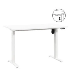 Bureau Homeworx Zit/sta Elektrisch Verstelbaar – Wit/wit - 75/118x120x70 Cm
