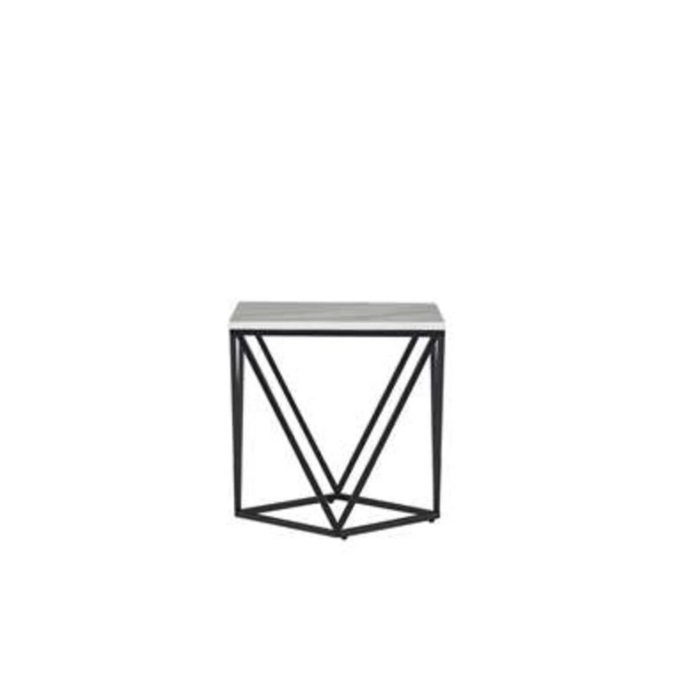 Beliani Bijzettafel MALIBU - Beige Mdf - Afbeelding 3