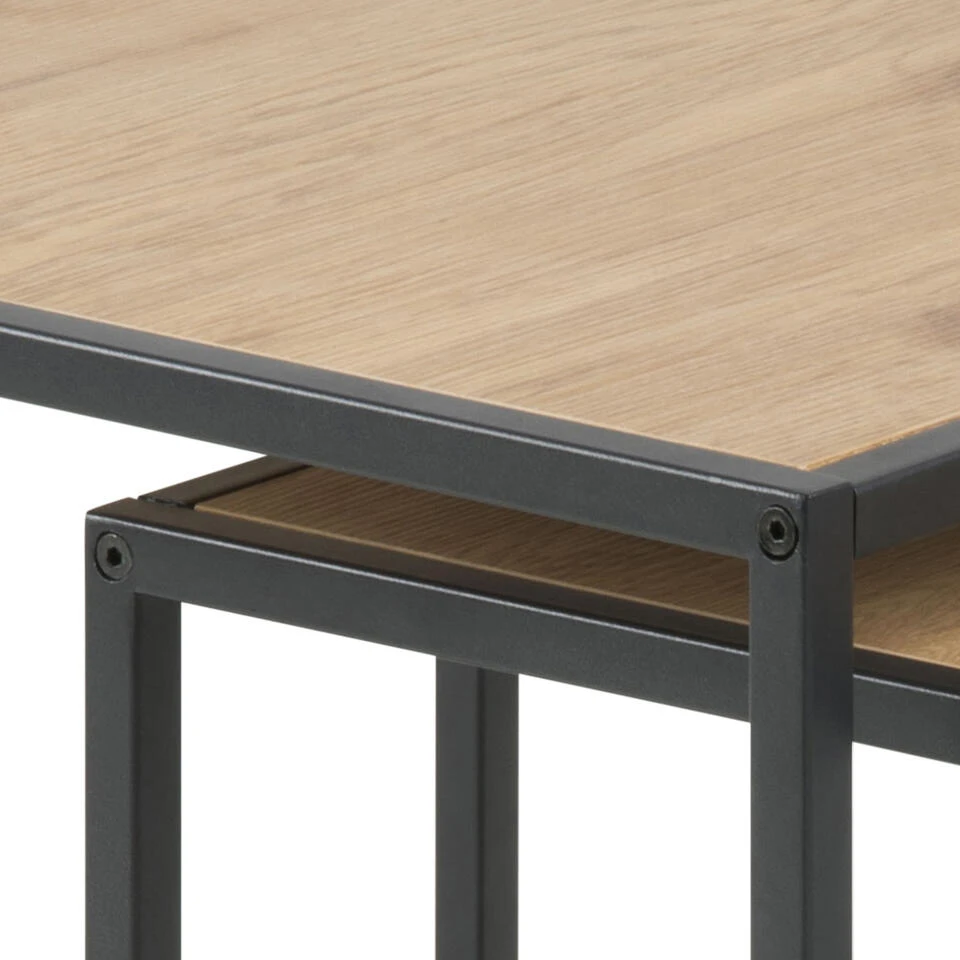 Sohome Bijzettafel Joannie - Set Van 2 Stuks - Hout - Afbeelding 4