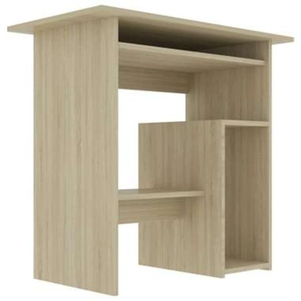VidaXL Bureau 80x45x74 Cm Spaanplaat Sonoma Eikenkleurig - Afbeelding 4