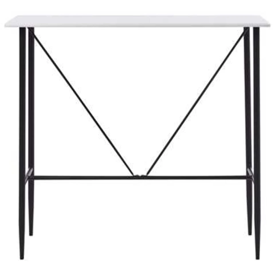 VidaXL Bartafel 120x60x110 Cm MDF Wit - Afbeelding 2