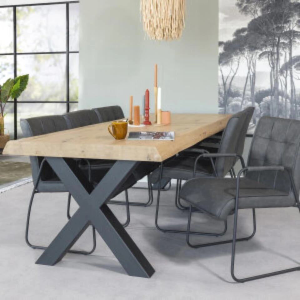 Hoyz Collection - Eetkamertafel O950 Naturo - 200x100x77 - Afbeelding 3