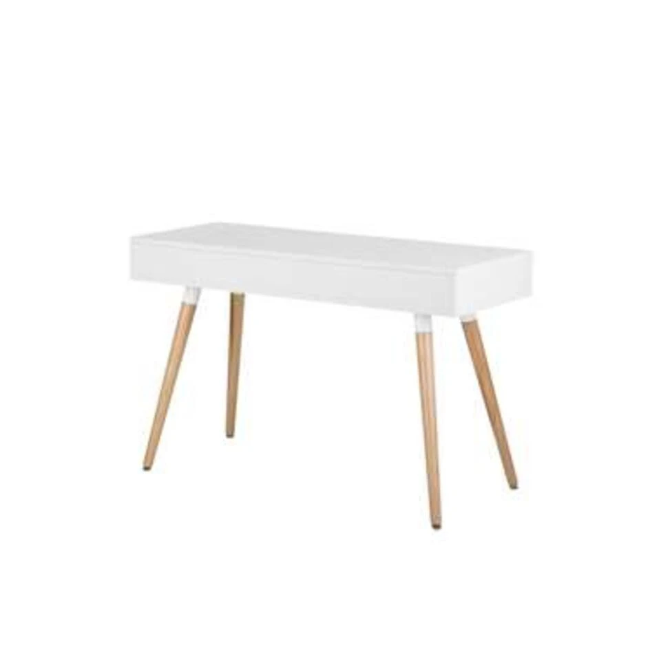 Beliani Bureau FRISCO - Wit Mdf - Afbeelding 3