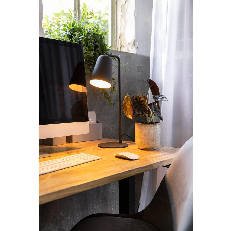 Bureau Homeworx Zit/sta Handmatig Verstelbaar – Mangohout/zwart - 75/118x160x80 Cm - Afbeelding 2