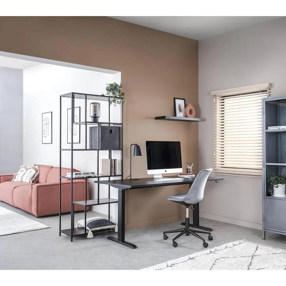 Bureau Homeworx Zit/sta Elektrisch Verstelbaar – Zwart/zwart - 75/118x160x80 Cm - Afbeelding 2